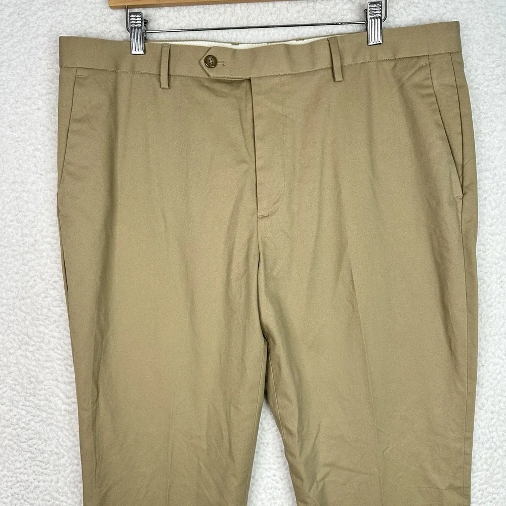 J.Crew Bowery Chino Pants Mens 36x32 Khaki Beige Slim Fit Stretch Cotton